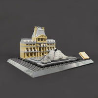 Thumbnail for Building Blocks MOC Architecture City Paris The Louvre Bricks Kids Toys - 14
