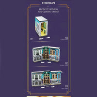 Thumbnail for Building Blocks Harry Potter Streetscape Book of Architecture Bricks Toy Construction Set Toys - 7
