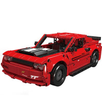 Thumbnail for Building Blocks Tech Challenger Pull Back Sports Car Bricks Toy - 1