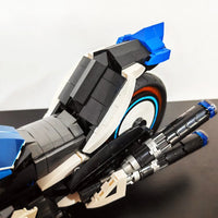 Thumbnail for Building Blocks Tech MOC CYBERANGEL Concept Motorcycle Bricks Toy - 20