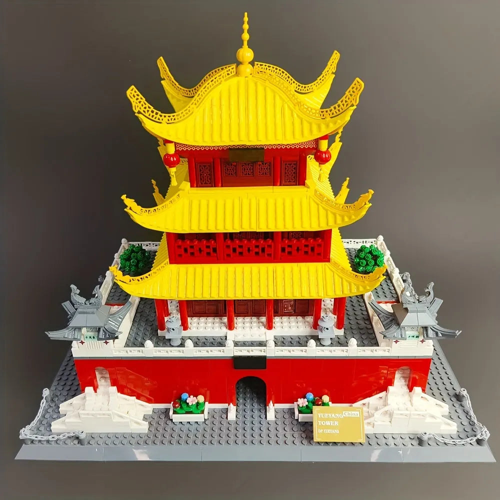 Building Blocks Creator Expert MOC China Yueyang Tower Bricks Toy Construction Set Toys - 1