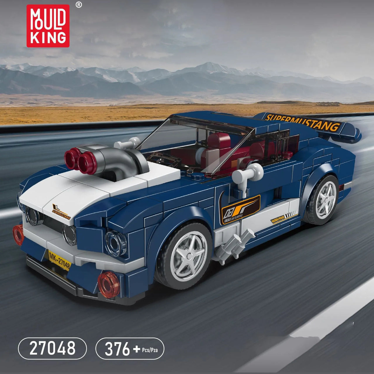 Building Blocks Tech Mini Mustang 1967 Speed Champions Car Bricks Toy Construction Set Toys - 2