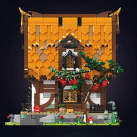 Thumbnail for Building Blocks Creator Ideas MOC Medieval City Log Cabin Bricks Toy Construction Set Toys - 3