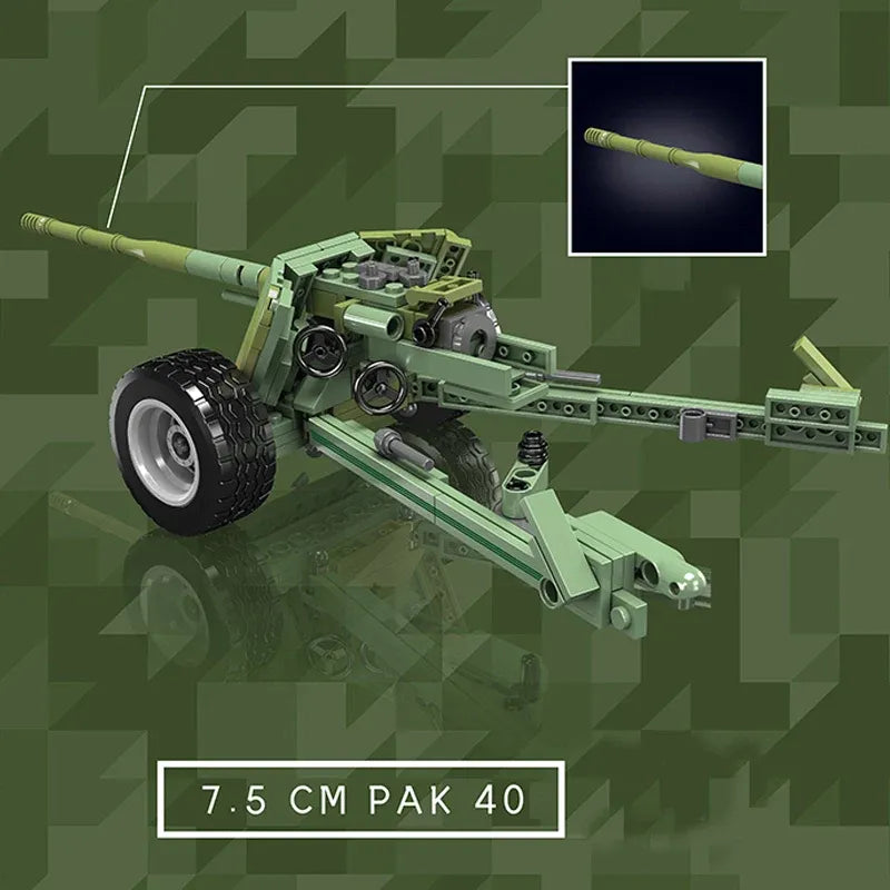 Building Blocks Military Motorized Semi Tracked Armored Vehicle Bricks Toy Construction Set Toys - 5