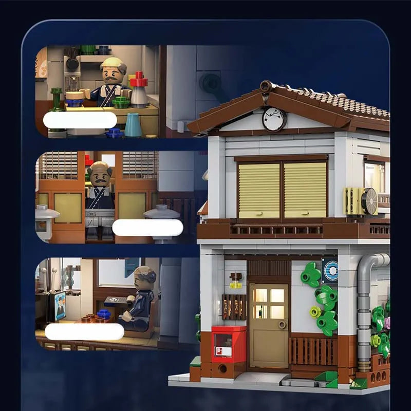 Building Blocks Creator Expert MOC Japanese Style Canteen Bricks Toy Construction Set Toys - 9