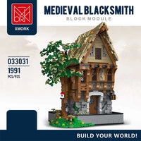 Thumbnail for Building Blocks Creator Expert MOC Medieval Black Smith Bricks Toy Construction Set Toys - 2