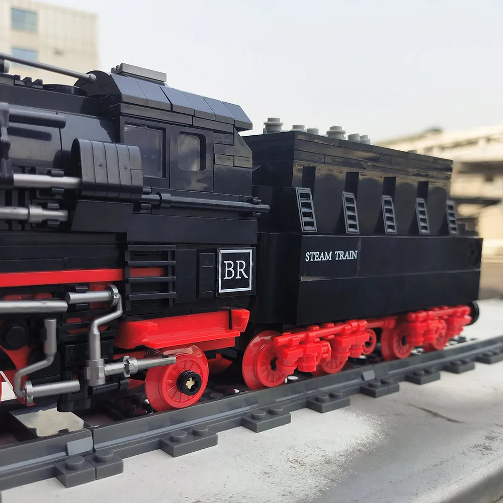 Building Blocks Tech MOC City BR01 Simulation Train Bricks Toy Construction Set Toys - 4