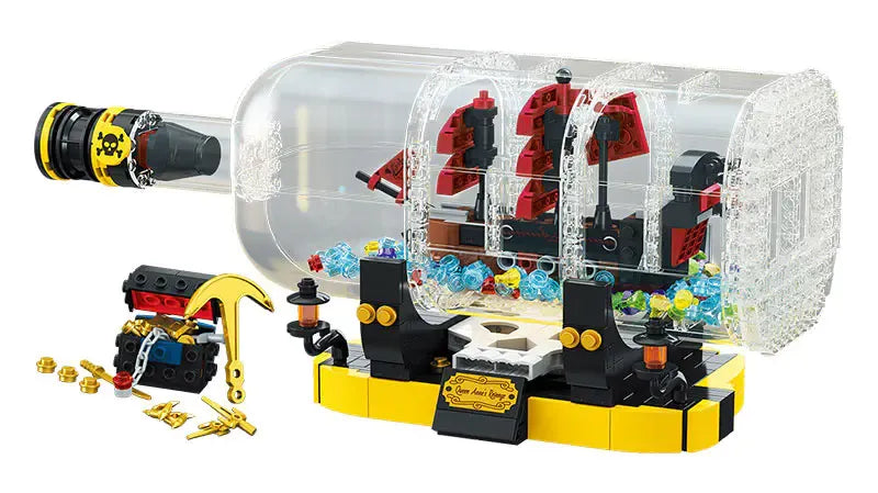 Building Blocks Creator Expert Ideas Ship In A Bottle Bricks Toy Construction Set Toys - 3