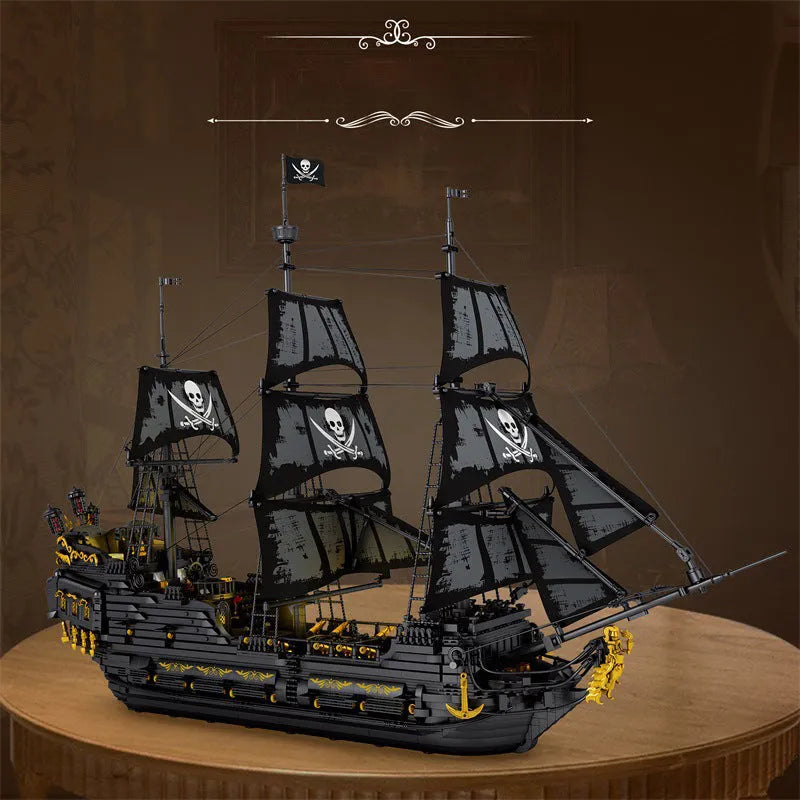 Building Blocks Pirates Of Caribbean MOC Black Pearl Ship Bricks Toy Construction Set Toys - 5