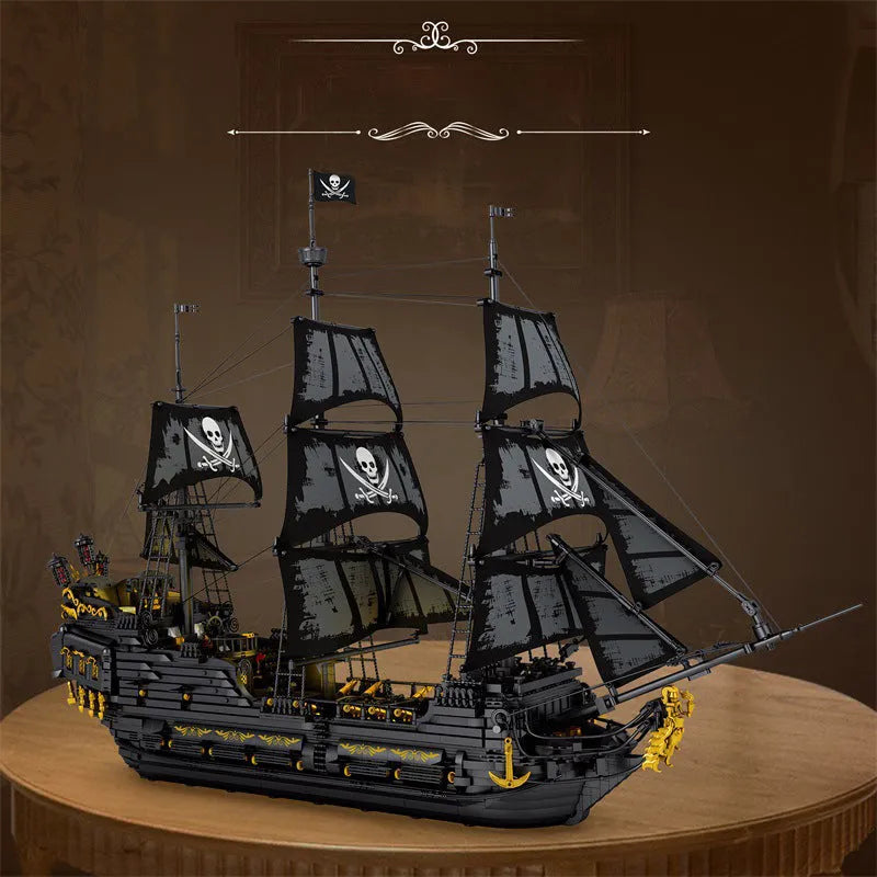 Building Blocks Pirates Of Caribbean MOC Black Pearl Ship Bricks Toy - 5