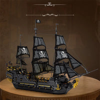 Thumbnail for Building Blocks Pirates Of Caribbean MOC Black Pearl Ship Bricks Toy Construction Set Toys - 5