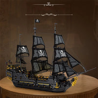 Thumbnail for Building Blocks Pirates Of Caribbean MOC Black Pearl Ship Bricks Toy - 5