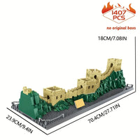 Thumbnail for Building Blocks MOC Architecture Great China Wall Bricks Toys - 10