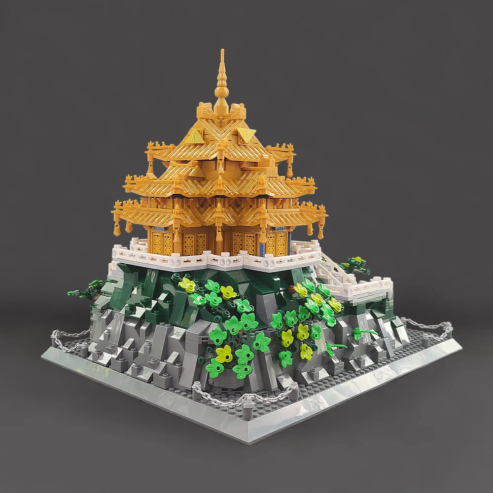 Building Blocks Architecture Famous China LAOJUN Mountain Bricks Toy - 16