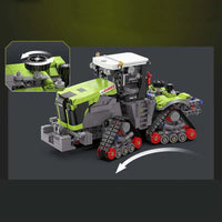 Thumbnail for Building Blocks Tech MOC Motorized Xerion 5000 Tractor TS Bricks Toy - 8
