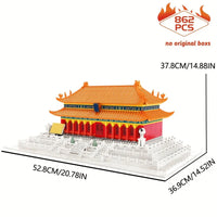 Thumbnail for Building Blocks Architecture City Palace Of Harmony Bricks Toys - 3