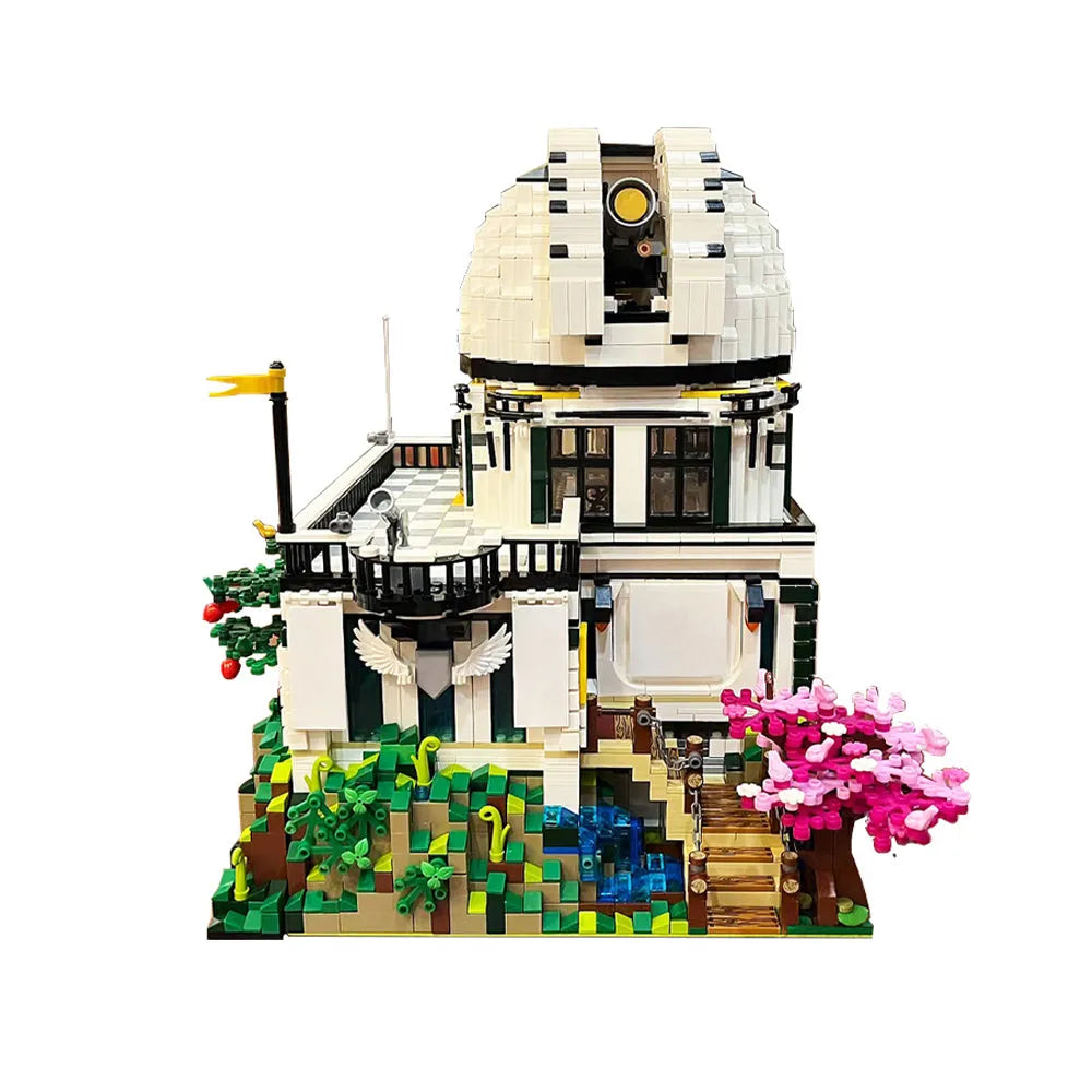 Building Blocks Creator Expert MOC Astronomical Observatory Modular Bricks Toy Construction Set Toys - 1
