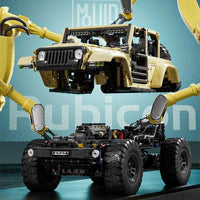 Thumbnail for Building Blocks Tech MOC RC Jeep Wrangler SUV Car Bricks Toy Construction Set Toys - 9