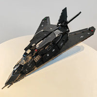 Thumbnail for Building Blocks Military MOC Stealth Aircraft F - 117A Nighthawk Bricks Toy - 6