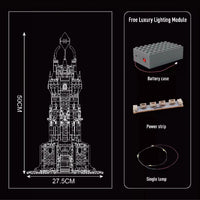 Thumbnail for Building Blocks Creator MOC Medieval City Central Lighthouse Bricks Toy - 8