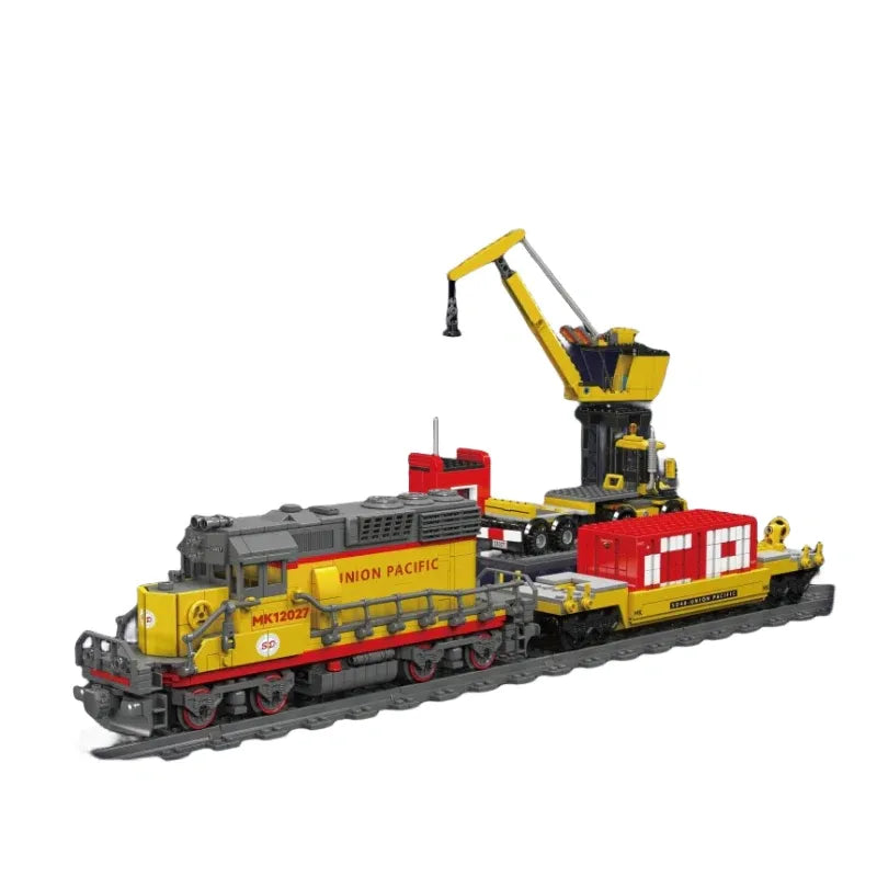 Building Blocks Tech EMD SD40-2 Diesel Locomotive RC Train Bricks Toy - 1