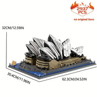 Thumbnail for Building Blocks MOC Architecture Famous Sydney Opera House Bricks Toy - 2