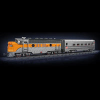 Thumbnail for Building Blocks Tech USA EMD F7 WP Diesel Locomotive Train Bricks Toy - 5
