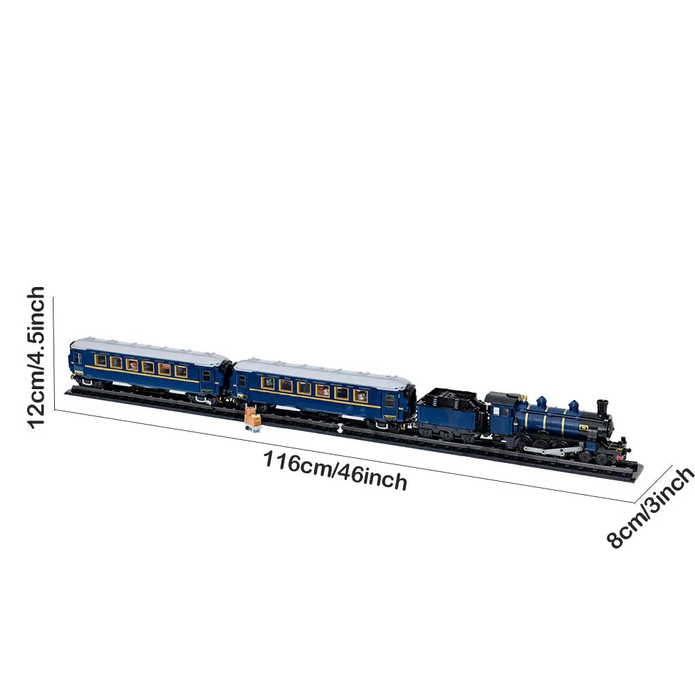 Building Blocks Tech MOC The Orient Express Train Bricks Toy 62344 Construction Set Toys - 2