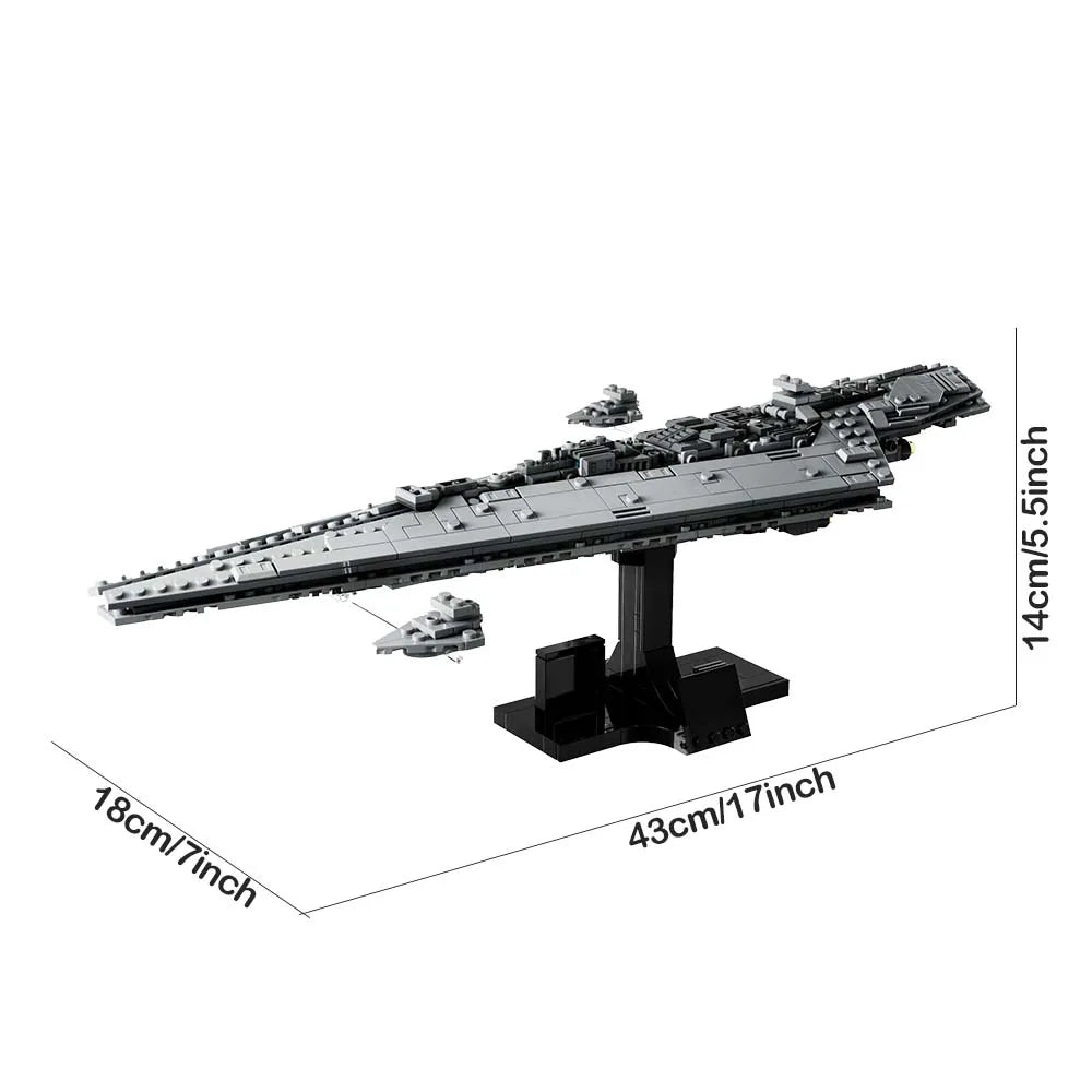 Building Blocks Star Wars MOC Executor Super Destroyer Bricks Toy - 1