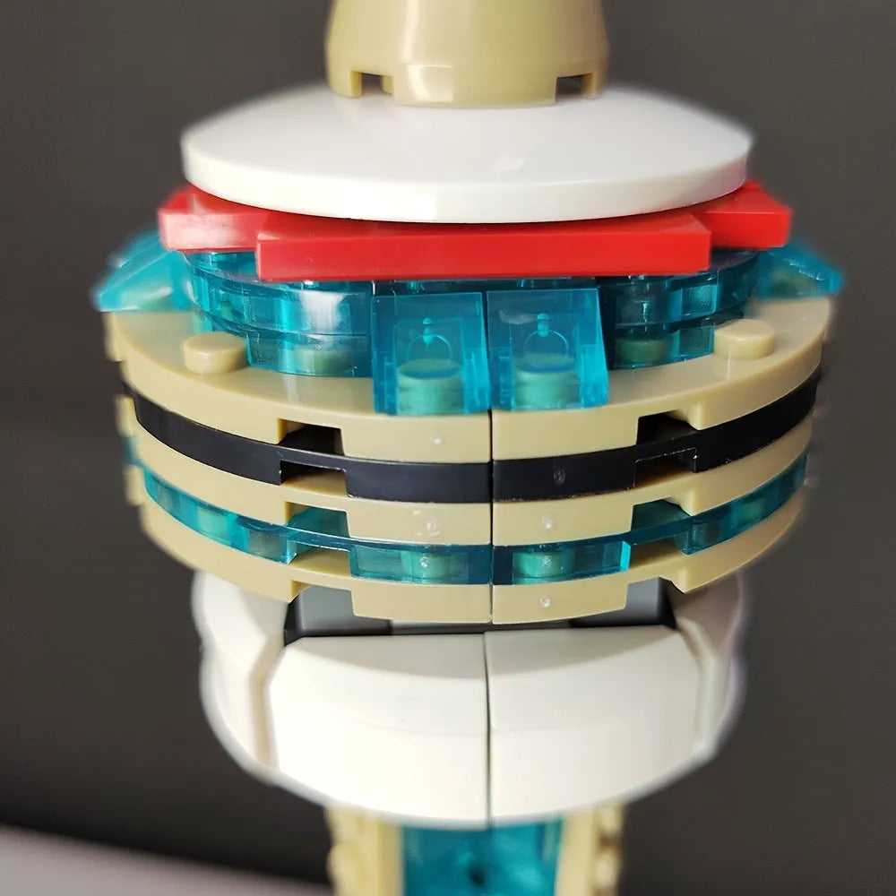 Building Blocks MOC Architecture Canada Toronto TV Tower Bricks Toy Construction Set Toys - 13