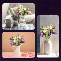 Thumbnail for Building Blocks Creator Expert Ideas Tropical Flower Bouquet Bricks Toy Construction Set Toys - 5