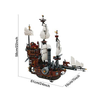 Thumbnail for Building Blocks MOC Movie Metal Beard Sea Cow Pirate Ship Bricks Toys Construction Set Toys - 2