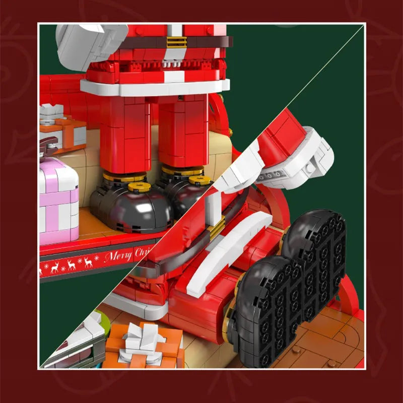 Building Blocks Creator Expert MOC City Santa Claus Bricks Toy - 7