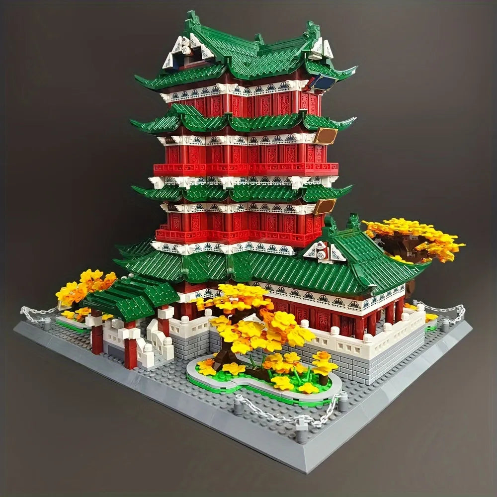 Building Blocks Architecture Famous Pavilion of Prince Teng Bricks Toy Construction Set Toys - 6