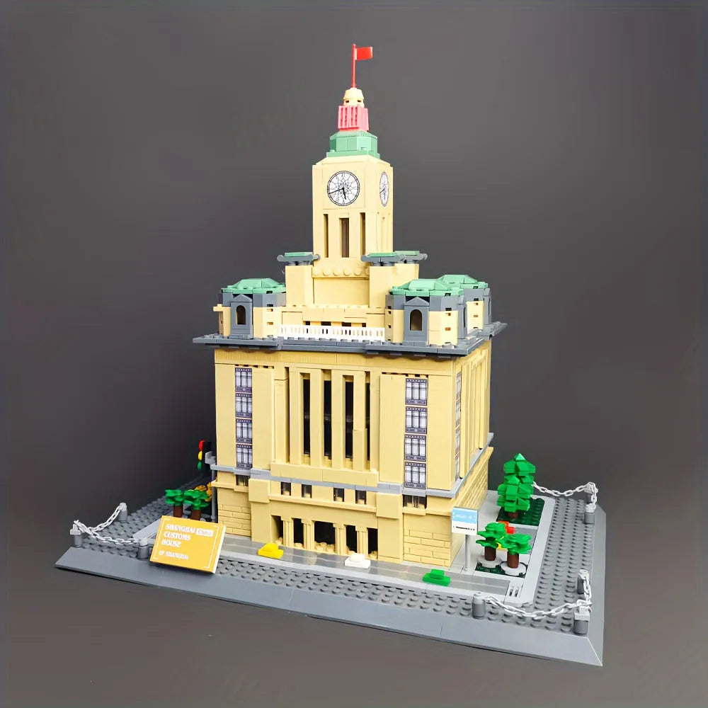 Building Blocks Architecture Famous Shanghai Customs House Bricks Toy - 1