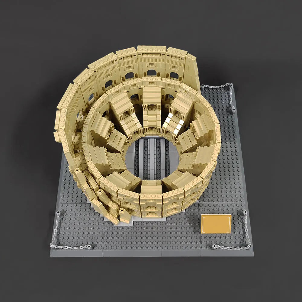 Building Blocks MOC Architecture Italy Rome Colosseum Bricks Toy - 20