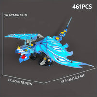 Thumbnail for Building Blocks Creator Ideas Movie MOC Water Dragon Bricks Toy Construction Set Toys - 2