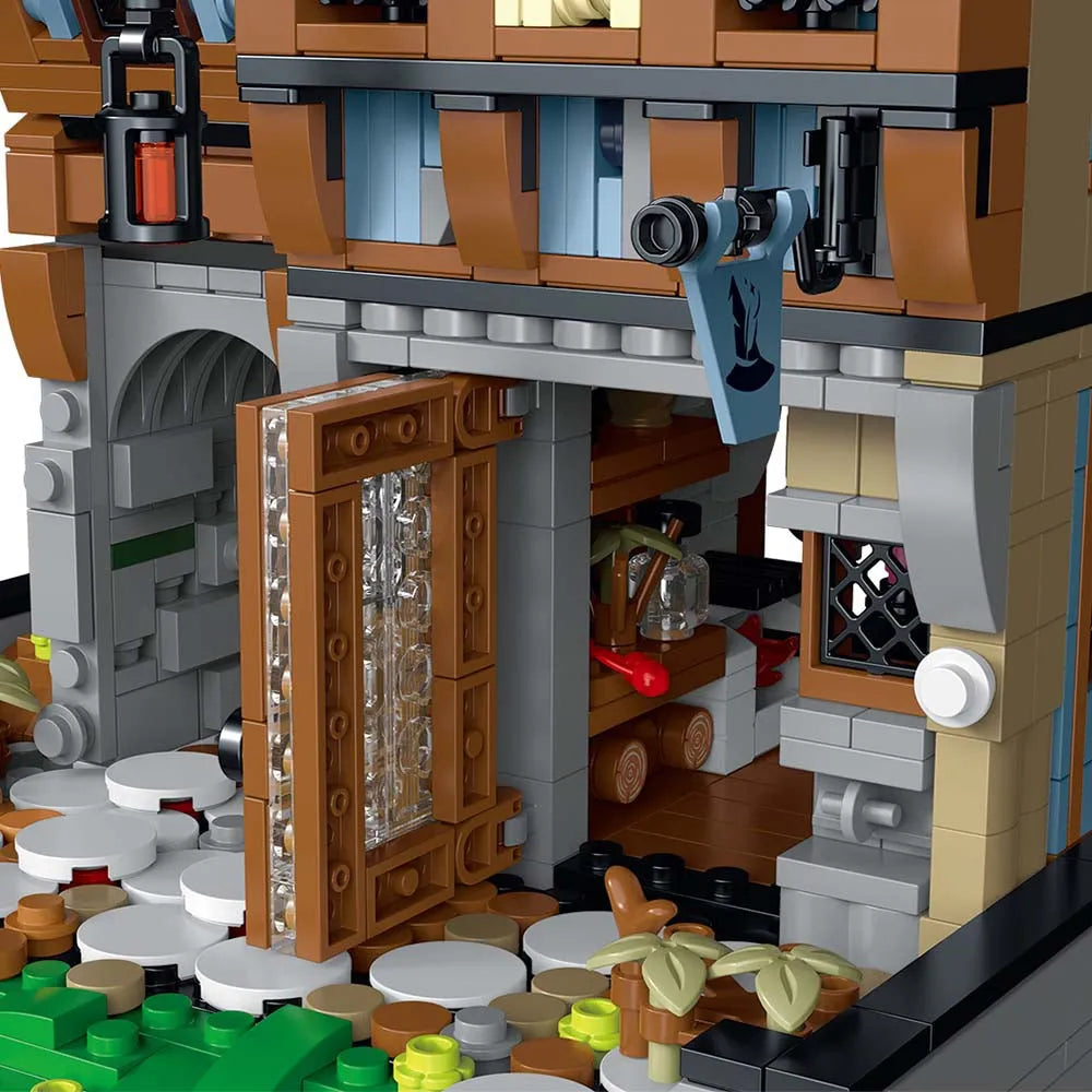 Building Blocks Creator Expert MOC Medieval Magician House Bricks Toy Construction Set Toys - 7