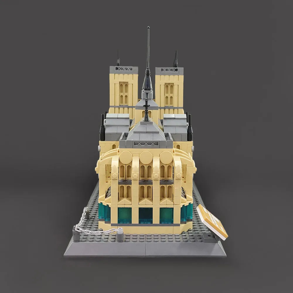 Building Blocks MOC Architecture Paris Notre Dame Cathedral Bricks Toy Construction Set Toys - 22