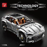 Thumbnail for Building Blocks Tech MOC Ferrari Purosangue SUV Supercar Bricks Toy - 3