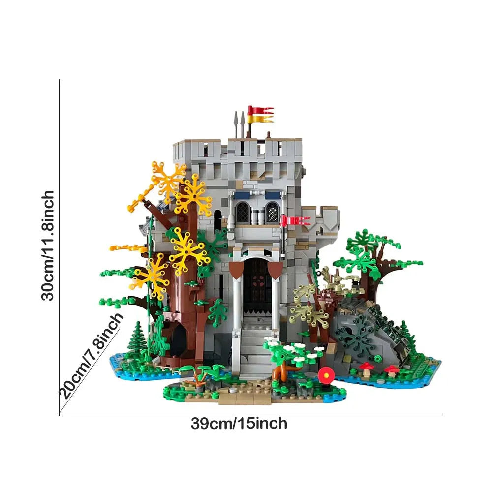Building Blocks City Creator Experts Castle in the Forest Bricks Toy - 1