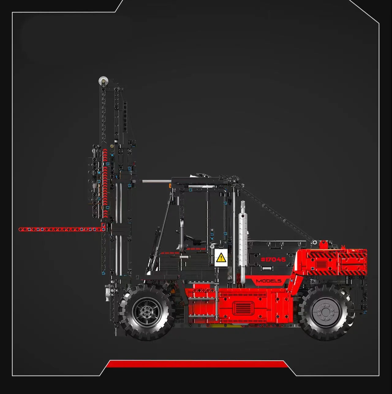 Building Blocks Tech Motorized Heavy Duty Forklift Truck Bricks Toy - 3