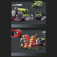 Thumbnail for Building Blocks Tech MOC Motorized Xerion 5000 Tractor TS Bricks Toy - 9