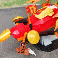 Thumbnail for Building Blocks Creator Ideas MOC Movie Fire Dragon Bricks Toy Construction Set Toys - 7