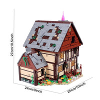 Thumbnail for Building Blocks Ideas Creator MOC Sanderson Sisters Cottage Bricks Toy - 3
