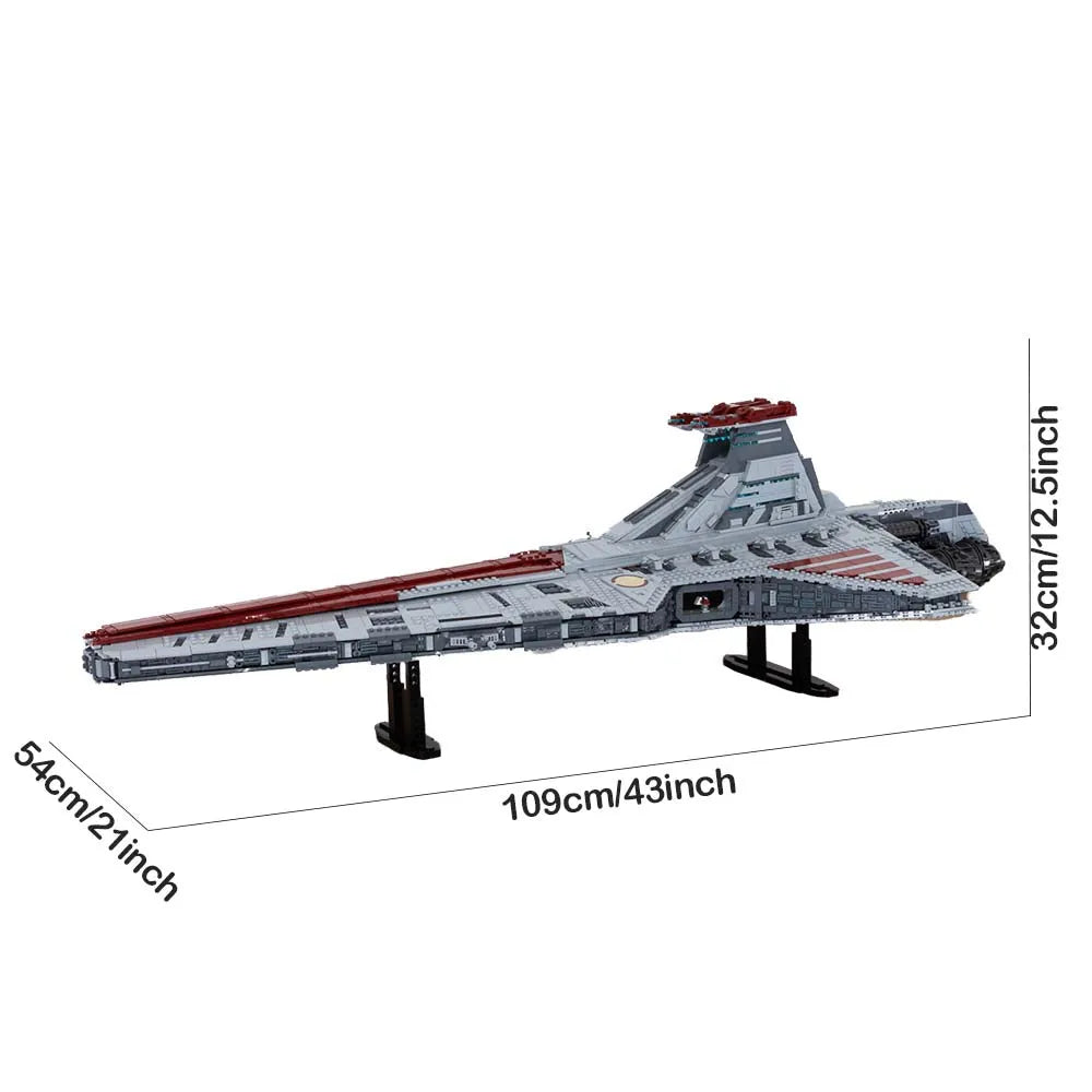 Building Blocks Star Wars MOC UCS Venator Republic Attack Cruiser Bricks Toy Construction Set Toys - 2