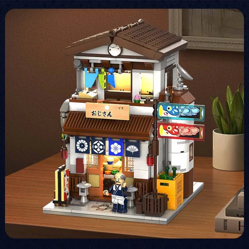 Building Blocks Creator Expert MOC Japanese Style Canteen Bricks Toy Construction Set Toys - 10