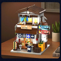 Thumbnail for Building Blocks Creator Expert MOC Japanese Style Canteen Bricks Toy Construction Set Toys - 10