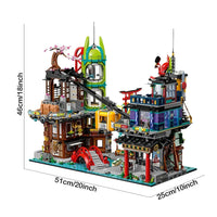 Thumbnail for Building Blocks MOC Ninjago Building Block City Markets Bricks Toy - 1