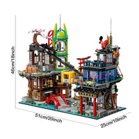Thumbnail for Building Blocks MOC Ninjago Block City Markets Bricks Toy - 1